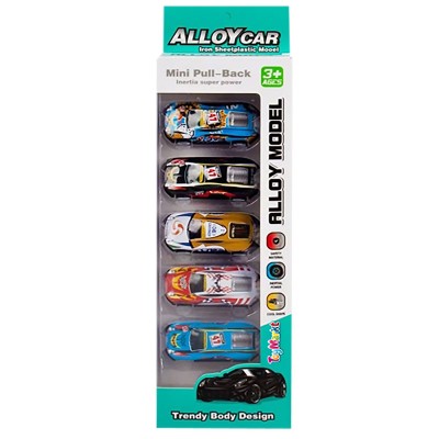 Σετ 5 Μεταλλικά Αυτοκινητάκια Pull Back 9x31x3cm ToyMarkt 902296 Σετ 5 Μεταλλικά Αυτοκινητάκια Pull Back 9x31x3cm ToyMarkt 902296