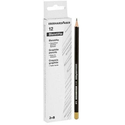 Μολύβι Μαύρο Extra Νο2=β, No4=2h, Νο5=5h πακ=12τεμ  Faber 511101, 511112, 511115