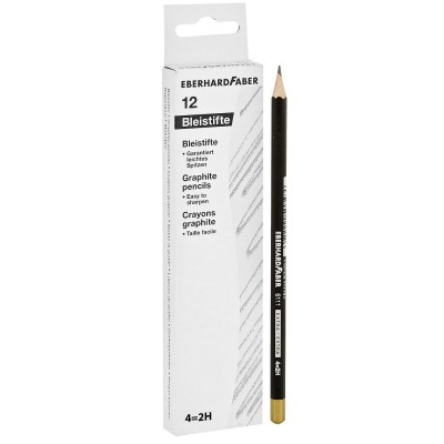 Μολύβι Μαύρο Extra Νο2=β, No4=2h, Νο5=5h πακ=12τεμ  Faber 511101, 511112, 511115