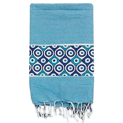 Πετσέτα Θαλάσσης Pestemal Μικρά Ματάκια ~280g 90x180cm SummerTiempo 623187