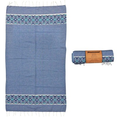Πετσέτα Θαλάσσης Pestemal Μικρά Ματάκια ~280g 90x180cm SummerTiempo 623187