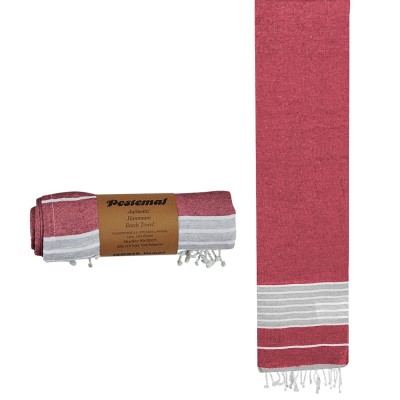 Πετσέτα Θαλάσσης Pestemal Γκρί Ρίγες ~280g 90x180cm SummerTiempo 62843
