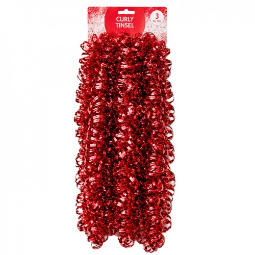 Γιρλάντα Tinsel Κατσαρή Χριστουγεννιάτικη 3m Bunny's 932347