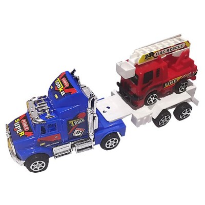 Νταλίκα Friction με Όχημα Γερανό 24x10x7cm ToyMarkt 902100 Νταλίκα Friction με Όχημα Γερανό 24x10x7cm ToyMarkt 902100